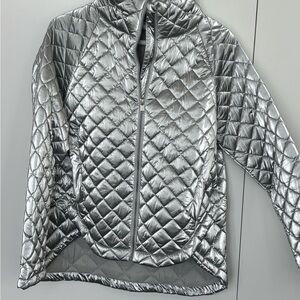 Athleta whisper featherless metallic jacket